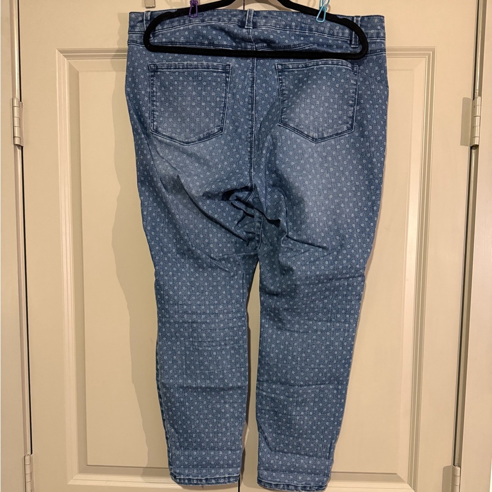 Artisan Ny Blue Patterned Ankle Jeans - Picture 2 of 7